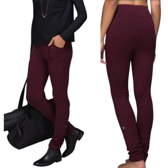 lululemon athletica Pants - Lululemon Size 4 Skinny Will Pant *Full-On Luon Bordeaux Drama Women’s